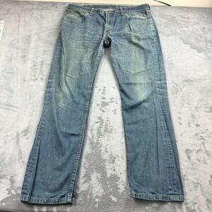 Levis 511 Mens Jeans Size 38x32 Straight Relaxed Denim Crazy Fade Cyber Punk